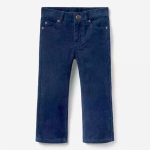 Janie and Jack Navy Stretch Corduroy Pants, 3T